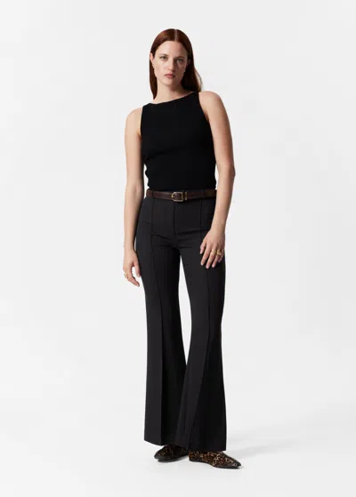 Other Stories Flared Trousers In Black