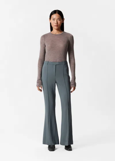 Other Stories Flared Trousers In Grey