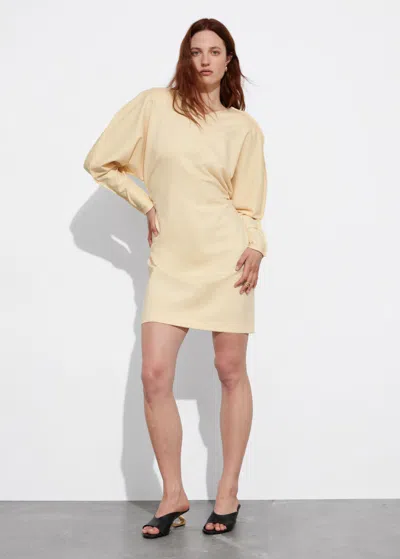 Other Stories Hourglass Mini Dress In Yellow