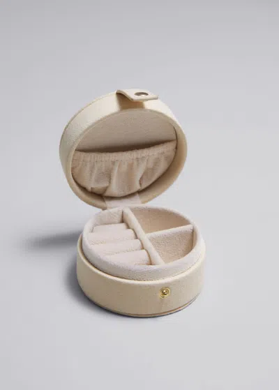 Other Stories Jewellery Box In Beige