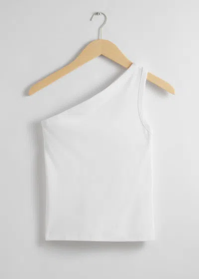 Other Stories One-shoulder Tank Top In White