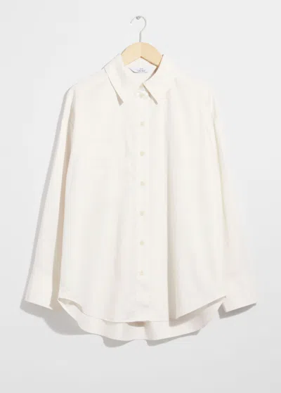 Other Stories Oversized Shirt In White