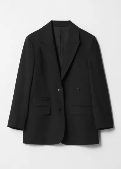 Other Stories Oversized Wool-blend Blazer In Black