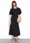 OTHER STORIES PUFF-SLEEVE MIDI DRESS