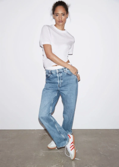 Other Stories Relaxed Tapered Jeans In Blue