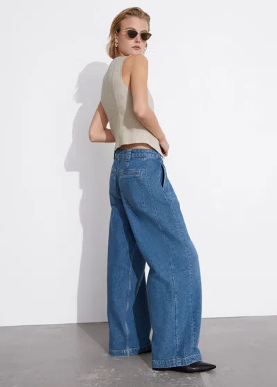 Other Stories Relaxed Wide Jeans In Blue