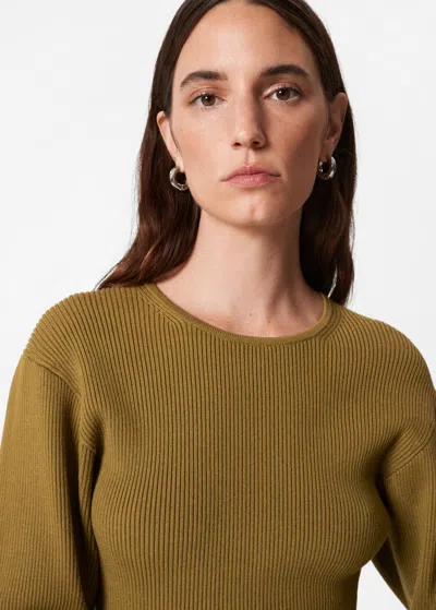 Other Stories Rib-knit Top In Yellow