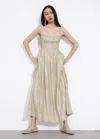 shirred satin midi dress other stories & Other Stories bias cut satin midi dress in mole