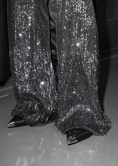 Other Stories Silver-cap Ballerina Flats In Black