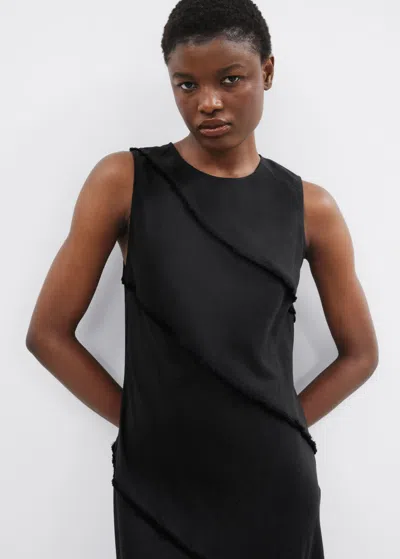 Other Stories Sleeveless A-line Midi Dress In Black