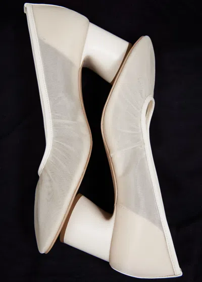 Other Stories Soft Leather Pumps In White