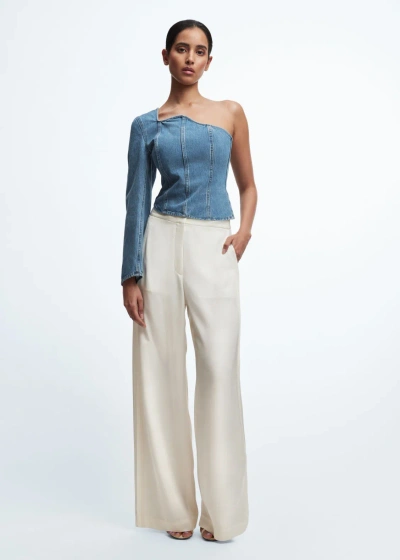 Other Stories Straight High-waist Trousers In White