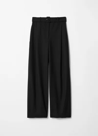 Other Stories Tailored Barrel-leg Trousers In Black