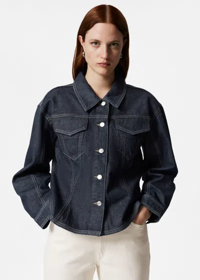 Other Stories Tailored Denim Jacket In Blue