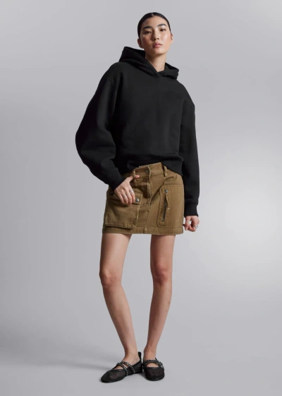 Other Stories Utility Mini Skirt In Beige