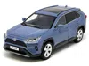 Other Toyota Rav4 Hybrid Xle Blue Metallic With Sunroof 1/24 Diecast Model Car