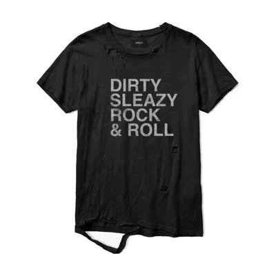 Other Uk Dirty Sleazy Rock And Roll Thrasher Tee - Aged Black - Women