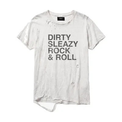 Other Uk Dirty Sleazy Rock And Roll Thrasher Tee - Aged White - Women