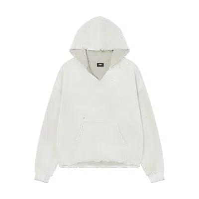 Other Uk Distressed Hoodie - Aged  White In Neutral