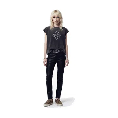 Other Uk Icon Vintage Issue Raw Edge T-shirt - Heavy Relic Black - Women