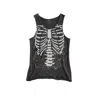 Other Uk Men's Black / Grey Skeleton Destroyed Tank In Multi