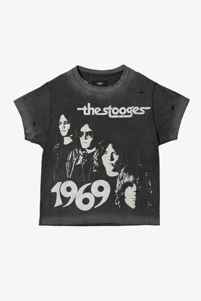 Other Uk Men's Black Iggy & The Stooges 1969 Vintage T-shirt