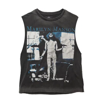 Other Uk Men's Black Marilyn Manson Angel With The Scabbed Wings Vintage Tank