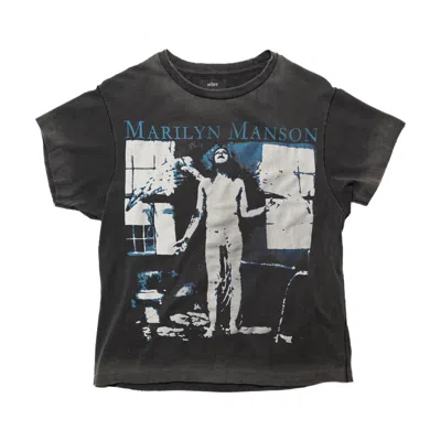 Other Uk Men's Black Marilyn Manson Angel With The Scabbed Wings Vintage T-shirt