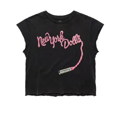 Other Uk Men's Black New York Dolls Lipstick Raw Edge T-shirt
