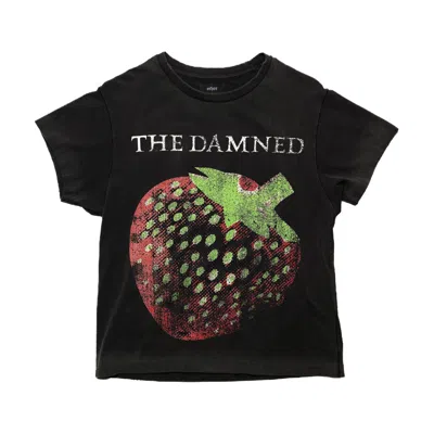Other Uk Men's Black The Damned Strawberry Vintage T-shirt