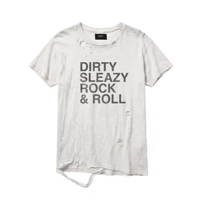 Other Uk Men's Dirty Sleazy Rock & Roll Thrasher T-shirt - Aged White