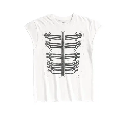 Other Uk Men's Napoleon Rocker Tee - Vintage White