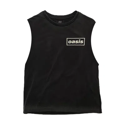 Other Uk Men's Oasis Flag Vintage Tank - Worn Black