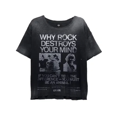 Other Uk Men's Rock Music Destroys Decay T-shirt - Black Ink