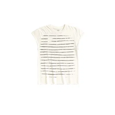 Other Uk Men's Stripe Rocker Tee - White In Neutral