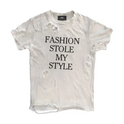 Other Uk Men's White Fashion Stole My Style Thrasher Tee In Neutral