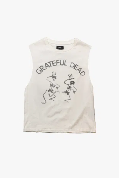 Other Uk Men's White Grateful Dead Dancing Skeletons Vintage Tank