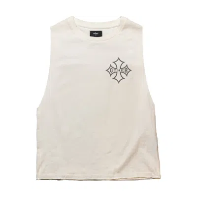 Other Uk Men's White Icon Vintage Issue Tank - Blonde