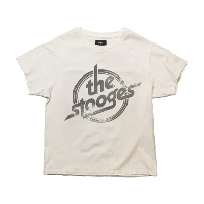 Other Uk Men's White Iggy & The Stooges Logo Vintage T-shirt