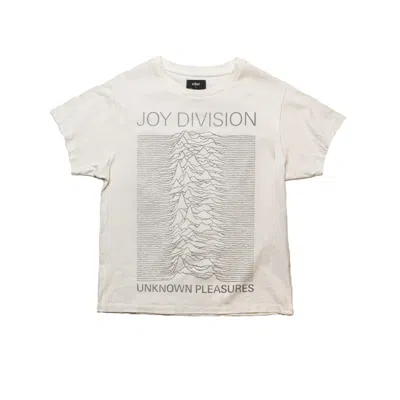 Other Uk Men's White Joy Division - Unknown Pleasures Vintage Band T-shirt - Blonde