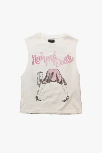Other Uk Men's White New York Dolls Flirt Vintage Tank