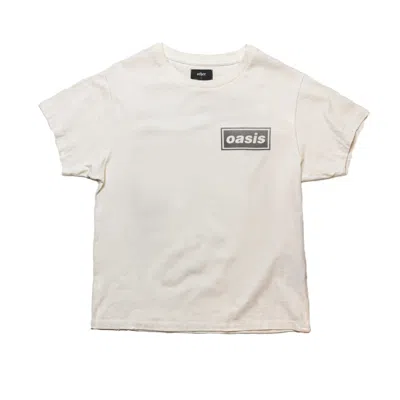 Other Uk Men's White Oasis Flag Vintage T-shirt