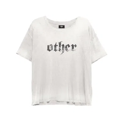 Other Uk Men's White Other Decay T-shirt - Aged Bone