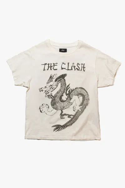 Other Uk Men's White The Clash Dragon Vintage T-shirt