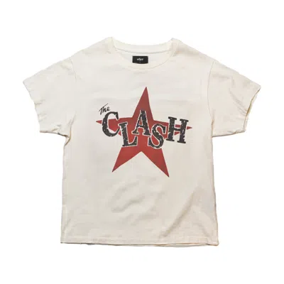 Other Uk Men's White The Clash Star Vintage T-shirt