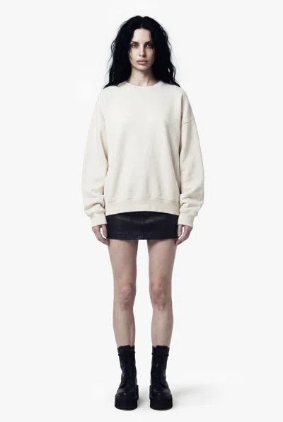 Other Uk Vintage Issue Oversized Sweatshirt - Vintage White-women