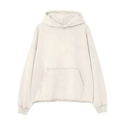 Other Uk Vintage Issue Raw Edge Oversized Hoodie - Vintage White
