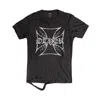 Other Uk Women's Biker Cross Thrasher T-shirt In Black