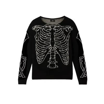 Other Uk Women's Black / White Skeleton Jumper