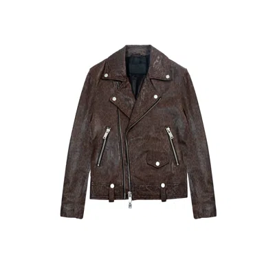 Other Uk Women's Brown Colt Leather Biker Jacket